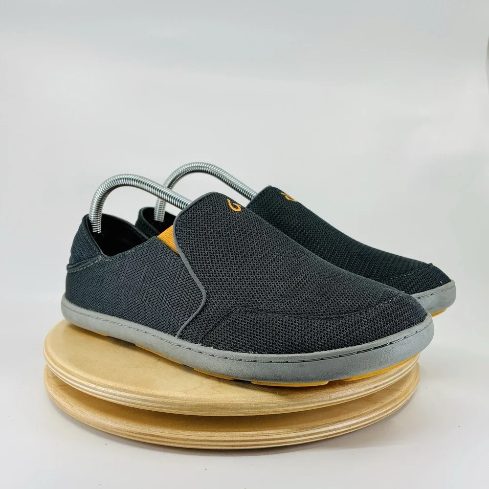 Olukai Nohea Mesh Slip-On Shoes Men's Size 9 Navy Loafers Boat‎ Beach Casual -VO